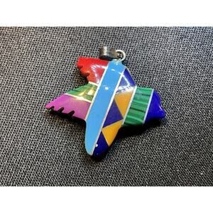 925 Sterling Silver Native Enlay Pendant